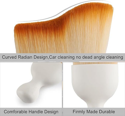 GaRhomxy Car Detailing Brushes, Car Interior Dust Sweeping Soft Brush, Soft
