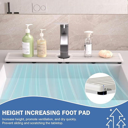 Kitchen Faucet Mat, Diatomite Sink Faucet Mat Splash Guard