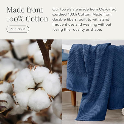 NY Loft 100% Cotton 2 Pack Bath Sheet Towel Set | Super Soft & Absorbent