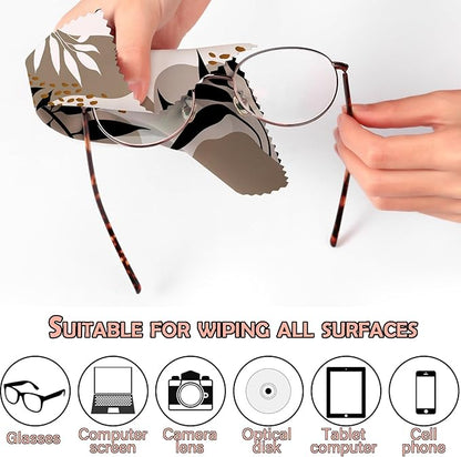 6 PCS Glasses Cleaning Cloth Eyeglass Cleaning Cloth Lens Eyeglasses Microfiber