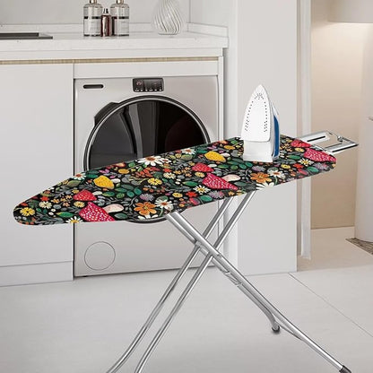 Mushroom Ironing Board Cover and Pad, Floral Ironing Board Cover, Stain