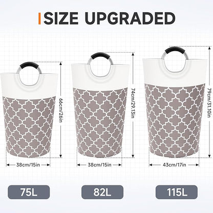 Large Laundry Basket Laundry Hamper Bag Washing Bin Clothes Bag Collapsible Tall