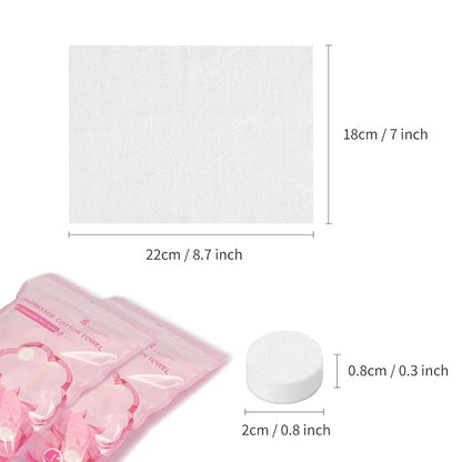 Classycoo Compressed Towel 200 PCS Mini Tablets Disposable Portable Face Towel