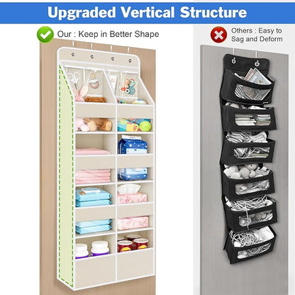 Univivi 5-Shelf Fabric Door Storage Over Door Hanging Organizer