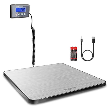 Shipping Scale, 400lb/1oz, Digital Postal Scale with Hold/auto-Off/Tare Function, Mail Scale for Packages/Pets/Luggage/Office, Heavy Duty Scale, Batteries & USB Cable Included