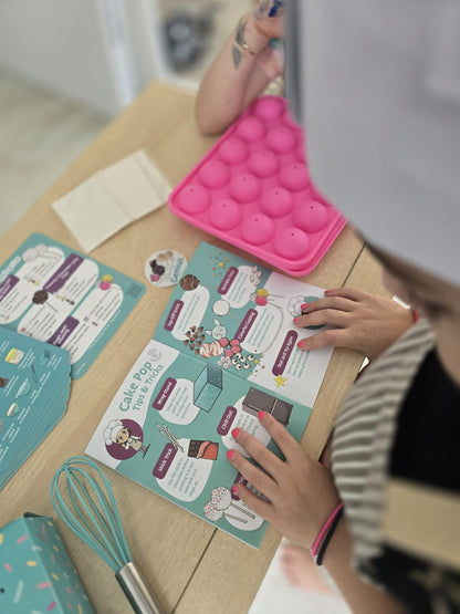Tovla Jr. Ultimate Reusable Cake Pop-Making Kit for Kids – Fun DIY Baking Kit, STEM Activity for Ages 4+, Visual Learning Cake Pop Molds & Tools Set, Great Gift for Young Chefs