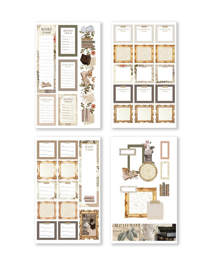 Rongrong Bookworm Planner Stickers Book Volume 3 Theme for Planners, Calendars, Journals – Perfect for Book Lovers – Scrapbook Accessories – 24 Pages