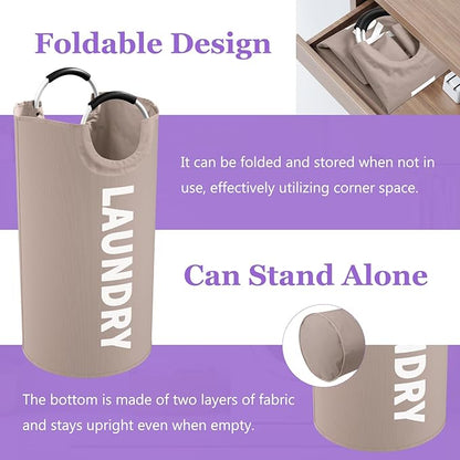 95L Folding Laundry Basket for Singles, Large Laundry Hamper