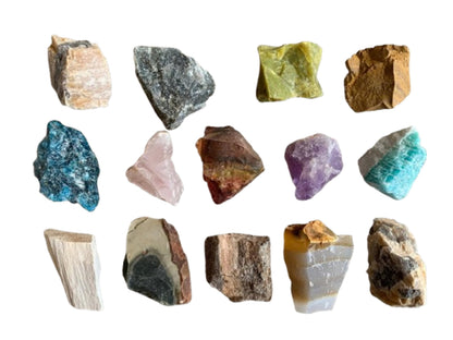 1 Pound Raw Assorted - Natural Assorted Stone, Natural Rough Assorted, Assorted Rough, Assorted Rocks (Assorted)