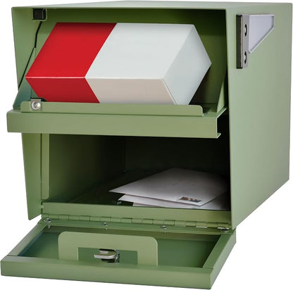 Mail Boss 7585 Mail Manager Curbside Locking Security Mailbox, Sage Green