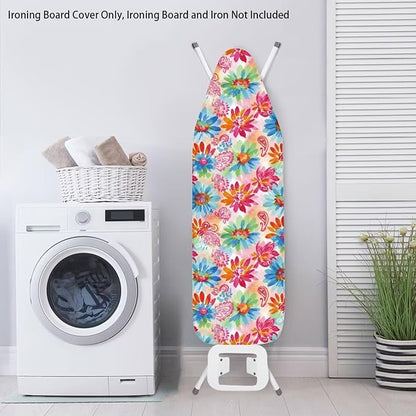 Paisley Floral Standard Ironing Board Cover Heat Reflective Ironing Mat