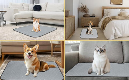DAHAPYBOO Extra Large Washable Pee Pads for Dogs 72x72,4 Pack | Reusable Puppy Pads for Dogs Non-Slip Waterproof Pet Training Pads for Crate, Playpen, Bed, Sofa,Whelping Box, Potty Training