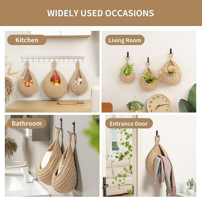 Boho Wall Hanging Fruit Baskets