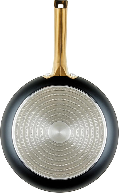 Farberware Forged Induction Ceramic Nonstick Cookware Set, 12-Piece, Black Pots & Pans