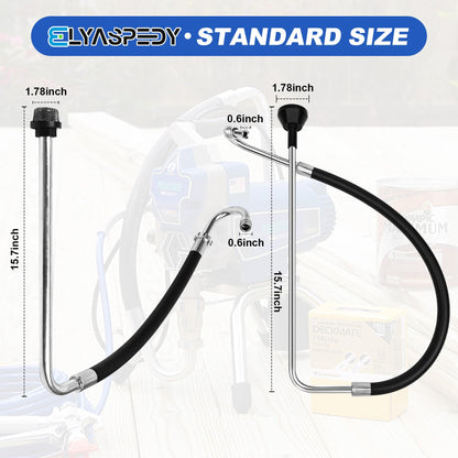 2026 New Stainless Steel Suction Hose and Reflux Line Sets,Compatible With Graco 390 395 490 495 595 And Tongshan T300 500 Airless Spraying/Line Painting Machine,Airless Paint Sprayer Accessories
