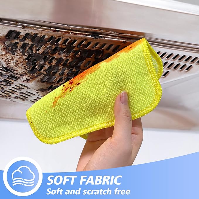 KinHwa Kitchen Washcloths for Dishes Absorbent Microfiber Dish Cloths Quick Dry