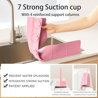 23" Ultra Silicone Sink Splash Guard Released in 2025/Dec, Self-Draining Water