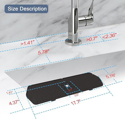 Faucet Guard - 90 Foldable Drain Mat