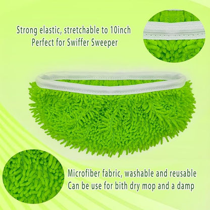 Reusable Microfiber Mop Pads Washable Wet Pads Compatible