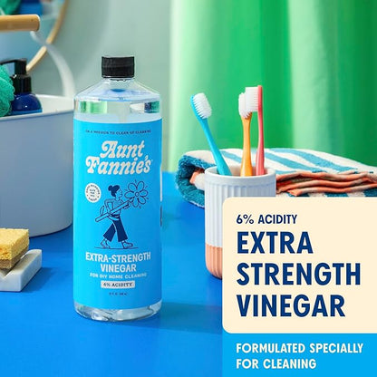 Aunt Fannie's Extra Strength Cleaning Vinegar, 32 Ounce, No Added Scents