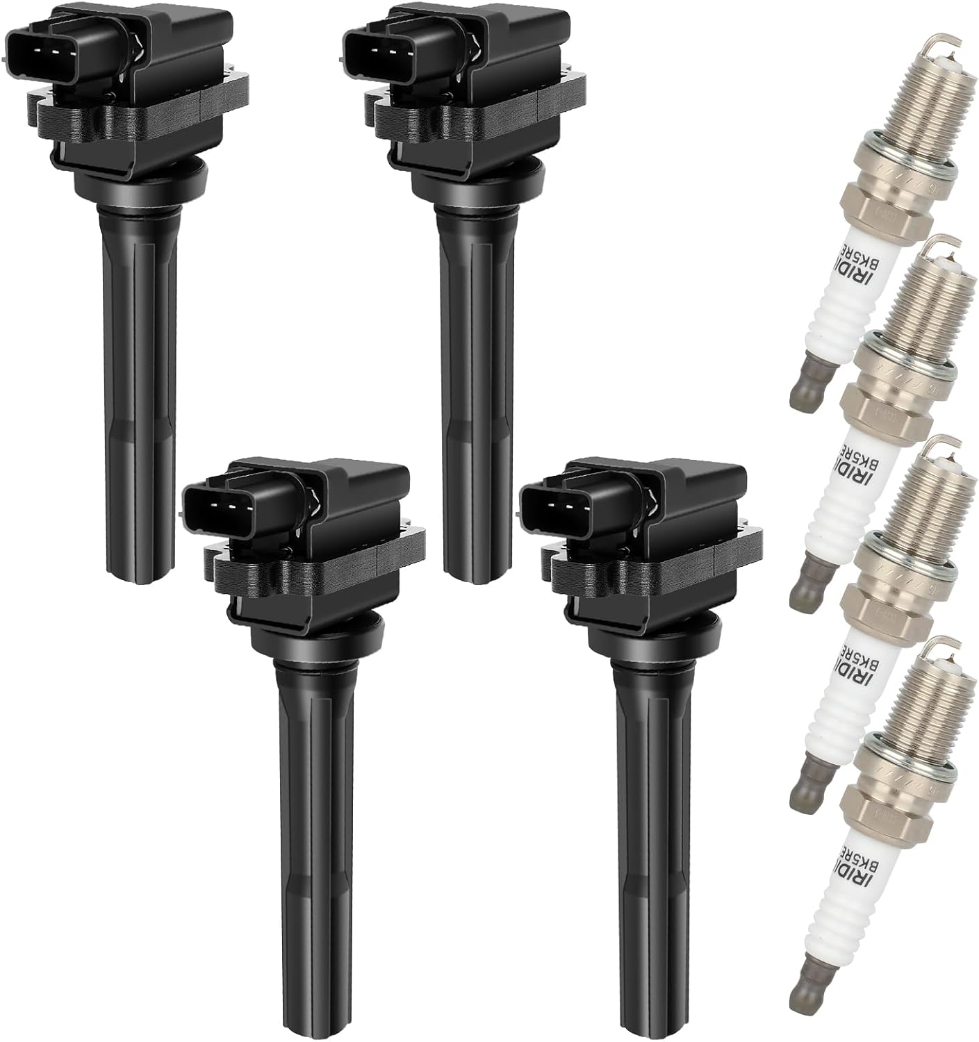 ECCPP 3 ignition coils with 3 iridium Spark Plugs,UF808,coils packs,for Smart Fortwo 2016-2017 0.9L‎224332428R,UF-808
