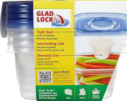 Glad GladWare To Go Snack Food Storage Containers