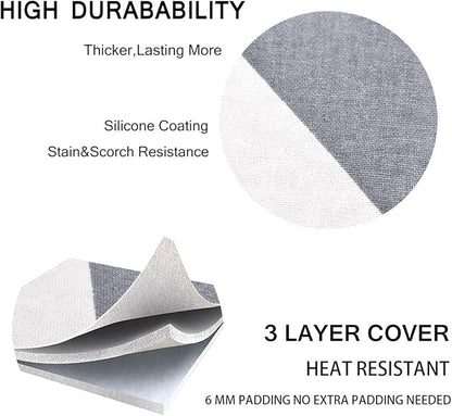SheeChung 42”x12” Ironing Board Cover and Pad -