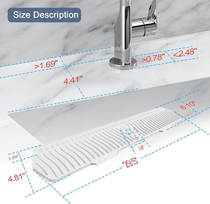 Faucet Guard - 90 Foldable Draining Mat
