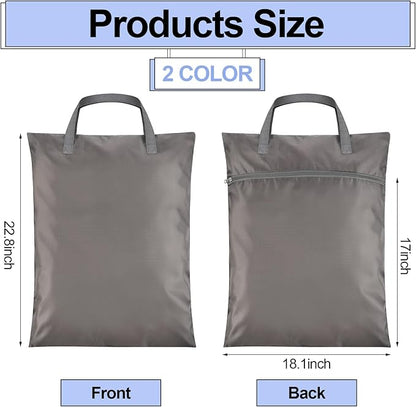 2 Pcs Travel Laundry Bags Waterproof