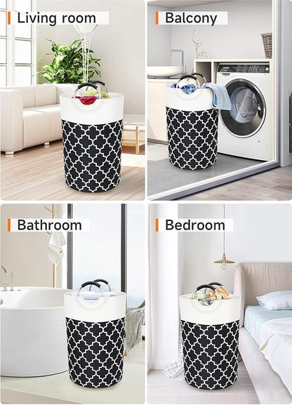 Large Laundry Basket Laundry Hamper Bag Washing Bin Clothes Bag Collapsible Tall