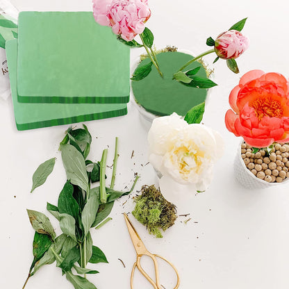 Prashent Dry & Wet Floral Foam Bricks, 15.7 x 11.8’’ Large Green Styrofoam Foam Blocks for Fresh Artificial Flowers Arrangements Wedding Florist Supplies Arts & Crafts Project