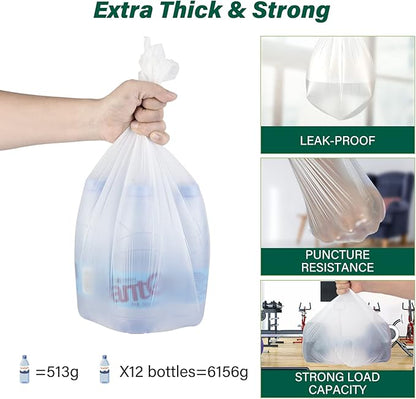 Inwaysin 4-6 Gallon Small Trash Bags Biodegradable 180 Counts, Ultra Thick &