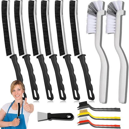 Crevice Cleaning Brush Set, Tight Spaces & More