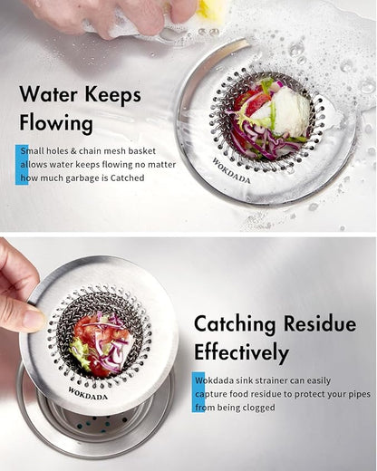 Revolutionary Kitchen Sink Drain Strainer & Sink Stopper/Patented Reversible