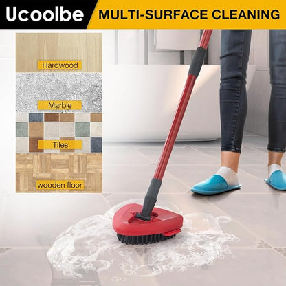 2 Pack Upgraded Spin Mop Scrub Brush Replace Head Compatible