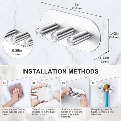 Electric Toothbrush Head Holder, Toothbrush Holders Wall Mounted, Adhesive