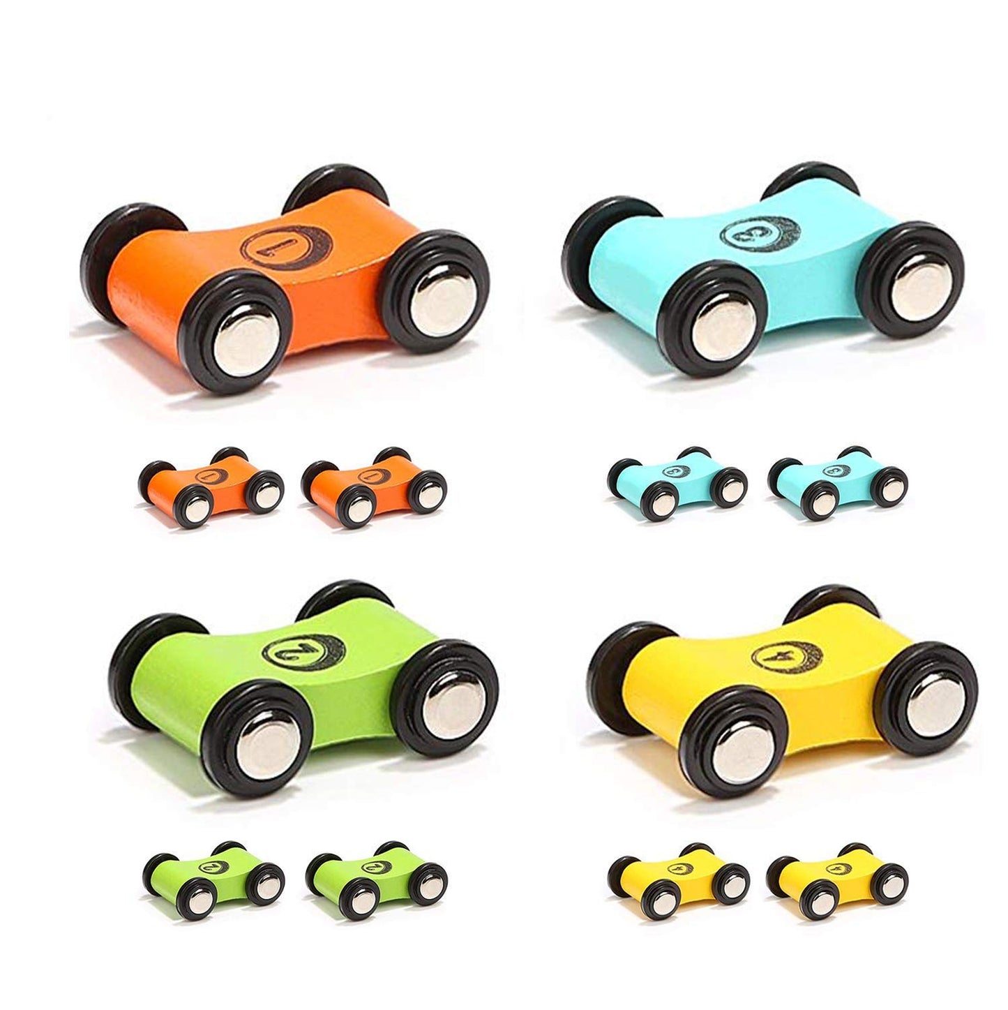 TOP Bright Car Ramp Replacement Toy with 12 Small Cars