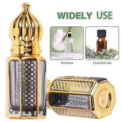 PRETYZOOM Creative Refillable Essential Oil Dropper Bottle 2.36In Mini Glass Perfume Organizer for Travel Home Decor Fragrance Oil Dispenser