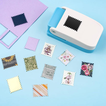 BBLING 1.5x1.25 inch Stamp Puncher Lever Type Paper Punching Machine, Used for Making Scrapbook DIY Card Making Crafts (Cannot Cut Fabric)