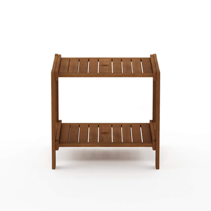 Furinno FG19840T Tioman Hardwood Mississippi Side Table, Natural
