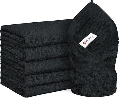 Orighty 6 Pack Black Hand Towels