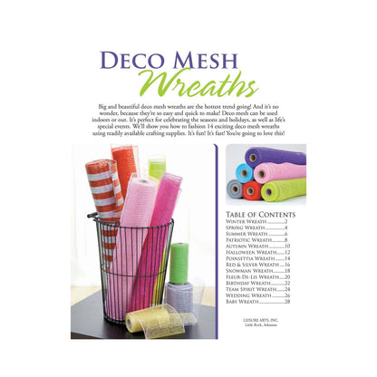 Leisure Arts-Deco Mesh Wreaths