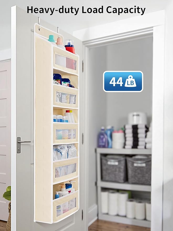 JARLINK 2 Pack Over The Door Organizer Storage, 5 Shelf Hanging Door Organizer
