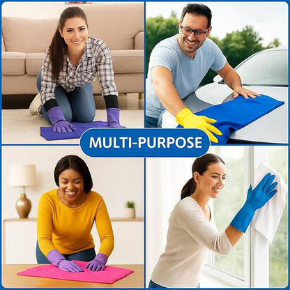 4Pcs Extra Large Microfiber Cleaning Cloths – 30x20 in Mop Towels