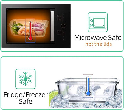 C CREST Glass Food Storage Containers