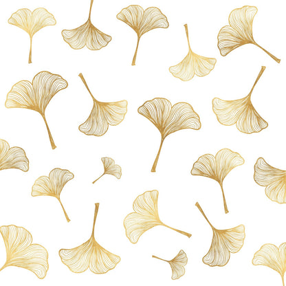Golden Wall Decals Peel and Stick Golden Leaves Wall Stickers Modern Leaf Vinyl Wall Decals Living Room Abstract Flower Walls Sticker Nordic Plant Walls Art Murals for Bedroom Bathroom Kitchen Decor