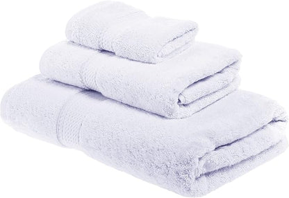 SUPERIOR Egyptian Cotton Pile 3 Piece Towel Set, Includes 1 Bath, 1 Hand