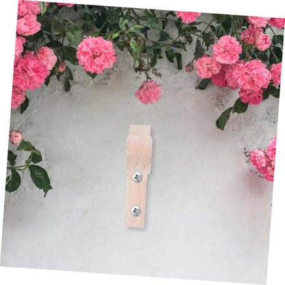 BESPORTBLE 2pcs Wooden Wall Hooks: Flower Pot Hangers Lantern Wind Chime Brackets Decorative Hooks for Garden Balcony