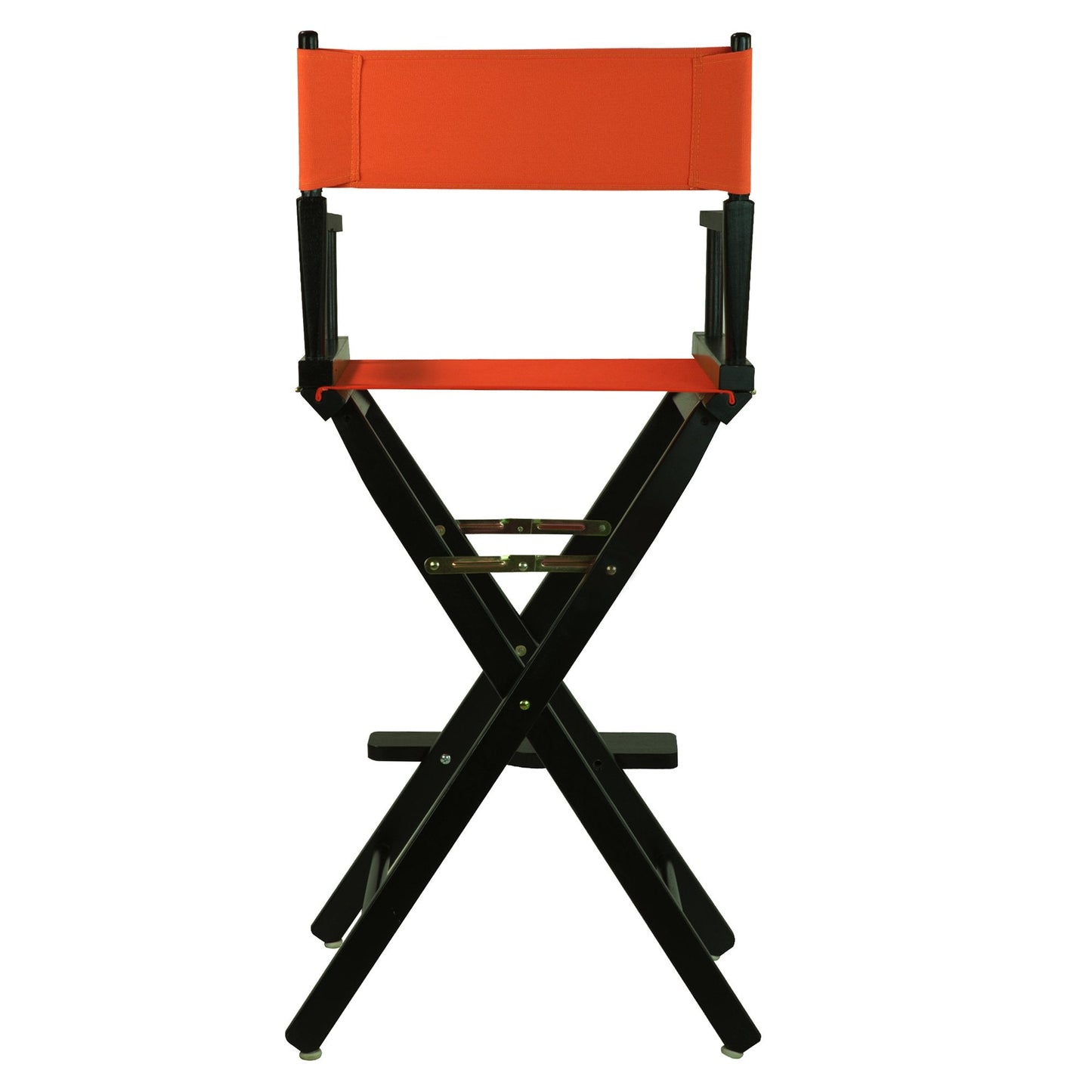 Casual Home 30" Director's Chair Black Frame-with Orange Canvas, Bar Height