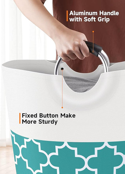 Large Laundry Basket Laundry Hamper Bag Washing Bin Clothes Bag Collapsible Tall
